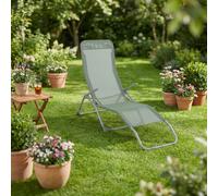 Sdraio da Giardino Chaise Longue 140x60xh96 cm Verde Riviera VivaGarden
