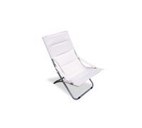 SDRAIO DA GIARDINO ESSENZA "CAPRI" IN ACCIAIO E PVC ECRÙ 87X86X60 CM