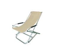 SDRAIO DA GIARDINO ESSENZA "ELBA" IN ALLUMINIO E PVC BEIGE 60X97X70 CM