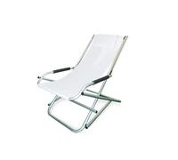 Garden Friend Sdraio da Giardino in Alluminio e PVC 70x97x60 cm colore Bianca - S1548006 Elba