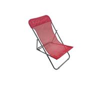 Sdraio da giardino Garden Friend Beach Acciaio rosso Rosso