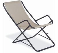 Sdraio Da Giardino in Acciaio Linea Bahama Ferro Antico,58x108x95 cm Pieghevole