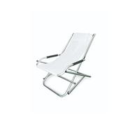 Garden Friend Sdraio da Giardino in Alluminio e PVC 70x97x60 cm colore Bianca - S1548006 Elba