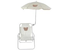 Sdraio da spiaggia per bambini con ombrellone|Sdraio da spiaggia per bambini con ombrellone, prato pieghevole per con parasole per/piscina/campeggio/pesca, orso