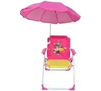 Sdraio da spiaggia per bambini, Sdraio da spiaggia per bambini con ombrellone, pieghevole e staccabile da esterno con tettuccio e modello cartone animato portatile per piscina parco giardino cortile