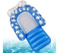 Sdraio gonfiabile per piscina - zattera in PVC con supporto per gambe, piscina - per prendere il sole all'aperto sul fiume lago nel proprio giardino o cortile e per feste estive