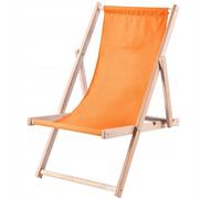 Sedia a sdraio KADAX, sedia da spiaggia in legno, lettino prendisole fino a 1...