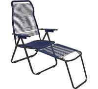 Sdraio pieghevole cordonata da giardino BLU - Made in Italy