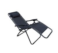 SDRAIO POLTRONA RELAX CASA SPIAGGIA GIARDINO ACCIAO NERO BRACCIOLI MOD.COMFORT