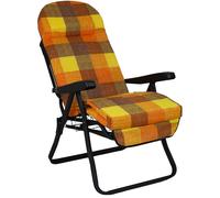 SDRAIO RECLINABILE DA GIARDINO CON POGGIAPIEDI ESTRAIBILE E CUSCINO IMBOTTITO