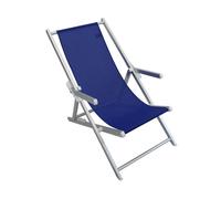SDRAIO SEDIA SPIAGGIA POLTRONA BRACCIOLI GIARDINO CAMPEGGIO ALLUMINIO MOD.MARE