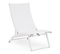 Produce Shop 2 sedie Sdraio Pieghevoli poltrone Lounge reclinabili Bizzotto Taylor - Bianco