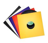 sdroceRyaM 10 custodie per dischi in vinile da 30,5 cm, con foro, 5 colori, copertine per album in vinile con fori, antistatiche e colorate, Colorato.