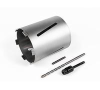 SDS PLUS - Punta diamantata M22 con filettatura a punta, corona a corona, diametro 150 mm, lunghezza 200 mm, per martello perforatore