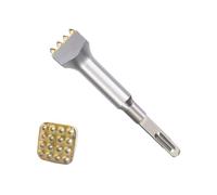 SDS PLUS - Scalpello elettrico per martello SDS Max, SDS, punta per trapano a boccola di demolizione, codolo rotondo, 16 denti, trapano elettrico a percussione con testa quadrata per lastre di pietra,