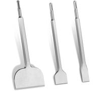 SDS PLUS - Set di 3 scalpelli, 14 x 250 mm, scalpello piatto 40 x 250 mm e scalpello da 100 x 280 mm, SDS Plus, set di scalpelli durevoli e affilati per piastrelle, colla per piastrelle, cemento