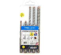Sds Plus Set Trapano 5 - 10mm Force-X, per Cemento Armato, Pietra Dura Ughi