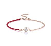 SDSLKAVHZ Bracciale della corda rossa mozzano moda, regolabile, s925 argento coppia bracciale talismano della vita