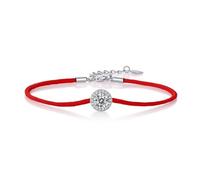 SDSLKAVHZ Bracciale della corda rossa mozzano moda, regolabile, s925 argento coppia bracciale talismano della vita