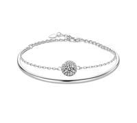 SDSLKAVHZ Donna S925 argento mozzano braccialetto in pietra, oro argento regolabile, doppia apertura leggero braccialetto di lusso, regalo di compleanno di San Valentino per il matrimonio di Natale