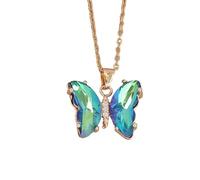 Sdsrul Elegante collana con ciondolo a forma di farfalla che simboleggia grazie e fascino per donne alla moda da indossare tutti i giorni o per feste