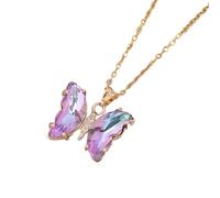 Sdsrul Elegante collana con ciondolo a forma di farfalla che simboleggia grazie e fascino per donne alla moda da indossare tutti i giorni o per feste