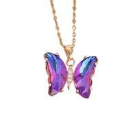Sdsrul Elegante collana con ciondolo a forma di farfalla che simboleggia grazie e fascino per donne alla moda da indossare tutti i giorni o per feste