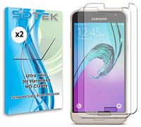 SDTEK *2 Pack Vetro Temperato per Samsung Galaxy J3 (2016) Pellicola Protettiva Protezione Protettore Glass Screen Protector