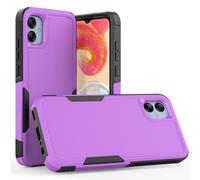 SDTEK Cover per Samsung Galaxy A04e Robusta Heavy Duty Dual Layer Custodia (Porpora)