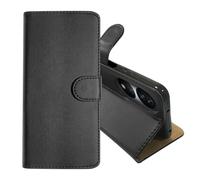 SDTEK Custodia per Honor X7B Pelle Case Libro Portafoglio Magnete Folio Flip Cover Pouch (Nero)
