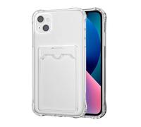 SDTEK Custodia per iPhone 13, Cover Trasparente Gel Antiurto Protezione Antigoccia Portacarte