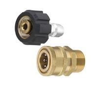 sDtESNB M22 15 mm Femmina Girevole a m22 Adattatore di rondella di Pressione Maschile Set Kit di connessione Rapida 5000 psi Compatibile con Vari Marchi di rondella di Pressione