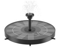 Sdtgrtht Fontana Solare con Bagno per Uccelli,Autopulente - Zampillo Solare per Uccelli - per Cortile Giardino Terrazzo Piscina Laghetto Arredo Outdoor