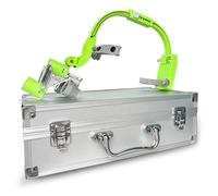 SDTOOP Lente binoculare a LED montata sulla Testa, Lente Dentale - Altezza della Luce Regolabile + Distanza interpupillare, con Lente 1,5X + Filtro, for odontoiatria, Laboratorio(Green,2.5X)