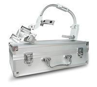 SDTOOP Lente binoculare a LED montata sulla Testa, Lente Dentale - Altezza della Luce Regolabile + Distanza interpupillare, con Lente 1,5X + Filtro, for odontoiatria, Laboratorio(Grey,2.5X)