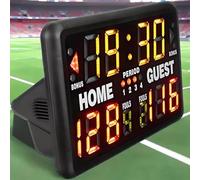 SDTOOP Tabellone segnapunti da Tavolo, Tabellone segnapunti elettronico da Basket, con Display a LED e Funzione di Allarme cicalino, Impostazione 24S, for pallavolo, Baseball, Ping-Pong