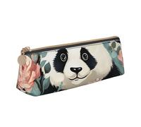 SDTYKHJ Astuccio per matite con stampa panda adorabile borsa per matite grande astuccio portatile portamonete estetico borsa cosmetica in pelle borsa per il trucco