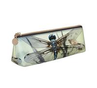 SDTYKHJ Astuccio portamatite moderno libellula grande astuccio portatile portamonete estetico borsa cosmetica in pelle borsa per il trucco