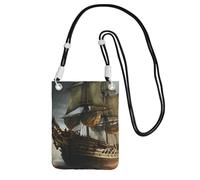 SDTYKHJ Borsa a tracolla per telefono cellulare, borsa a tracolla impermeabile da donna, nera, taglia unica