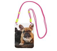 SDTYKHJ Borsa a tracolla per telefono cellulare carino bulldog francese borse a tracolla impermeabile borsa per telefono cellulare borsa a tracolla per le donne