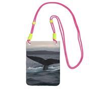 SDTYKHJ Borsa a tracolla per telefono cellulare, con coda di balena, impermeabile, borsa a tracolla per telefono cellulare, borsa a tracolla da donna