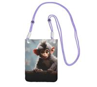 SDTYKHJ Borsa a tracolla per telefono cellulare con scimmia carina borse a tracolla impermeabile per telefono cellulare borsa a tracolla per le donne