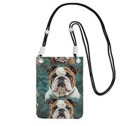 SDTYKHJ Borsa a tracolla per telefono cellulare divertente bulldog inglese borse a tracolla impermeabile borsa per cellulare borsa a tracolla per donne