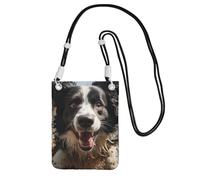 SDTYKHJ Borsa a tracolla per telefono cellulare Pastor Border Collie borse a tracolla impermeabile per telefono cellulare borsa a tracolla per donna