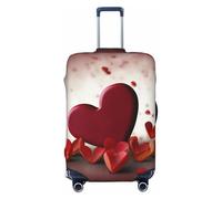 SDTYKHJ Copertura per bagagli da viaggio alla moda con cuori e amore in spandex copertura per bagagli lavabile copertura antigraffio per valigie adatta a valigie da 45-81 cm, Nero , XL