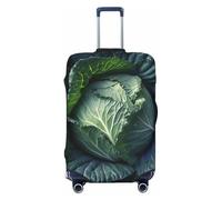 SDTYKHJ Copertura per bagagli da viaggio alla moda, protezione per valigie in spandex con cavolo luminoso, lavabile, antigraffio, adatta per valigie da 45-81 cm, Nero , L