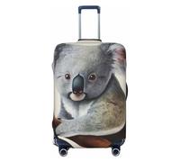 SDTYKHJ Copertura per bagagli da viaggio alla moda protezione per valigie Koala e farfalla in spandex copertura per bagagli lavabile copertura antigraffio per valigie da 45-81 cm, Nero , M