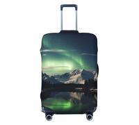 SDTYKHJ Copertura per bagagli da viaggio alla moda protezione per valigie Northern Aurora Night Spandex coperture per bagagli lavabili coperture antigraffio per valigie adatte a valigie da 45-81 cm
