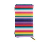 SDTYKHJ Portafoglio da donna Frizione Grande Capacità Portafoglio Lungo Colorato Strisce Messicane In Pelle Signore Porta Telefono Porta Carta Borsa Da Vi