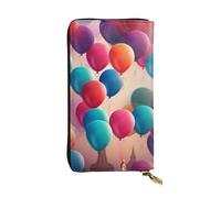 SDTYKHJ Portafoglio da donna Frizione Grande Capacità Portafoglio Lungo Palloncino in Pelle Signore Porta Telefono Porta Carta Borsa da Vi
